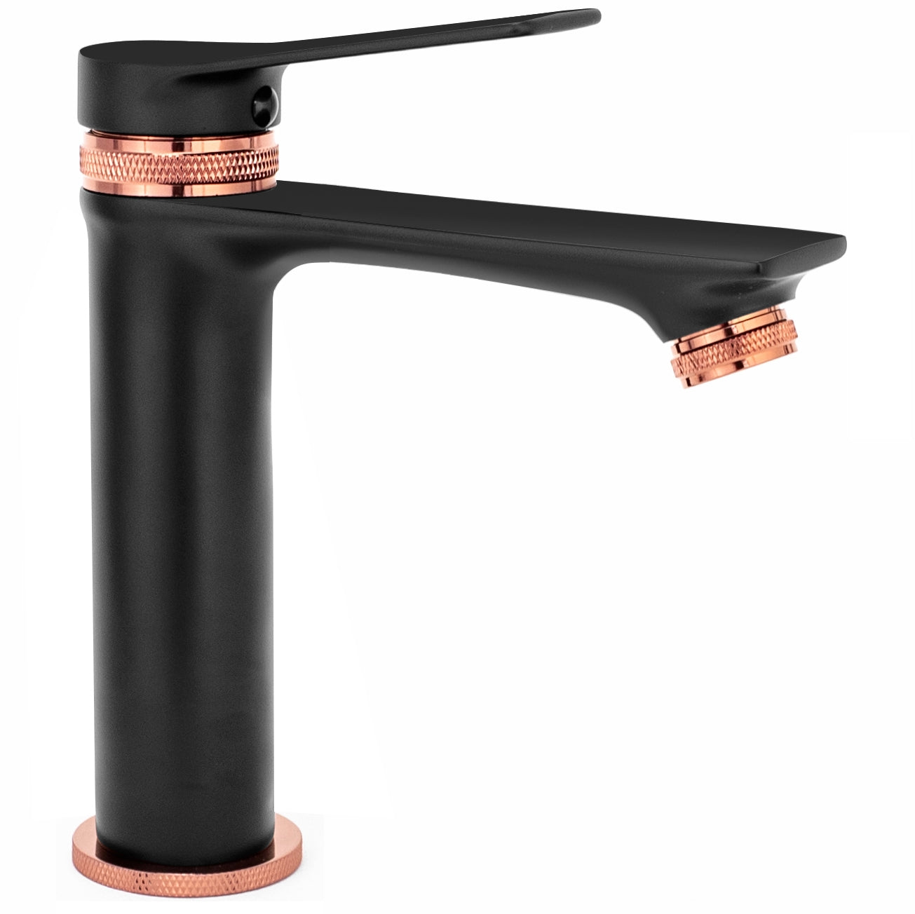 Waschbeckenarmatur Rea Viral Black Rose Gold Low 3
