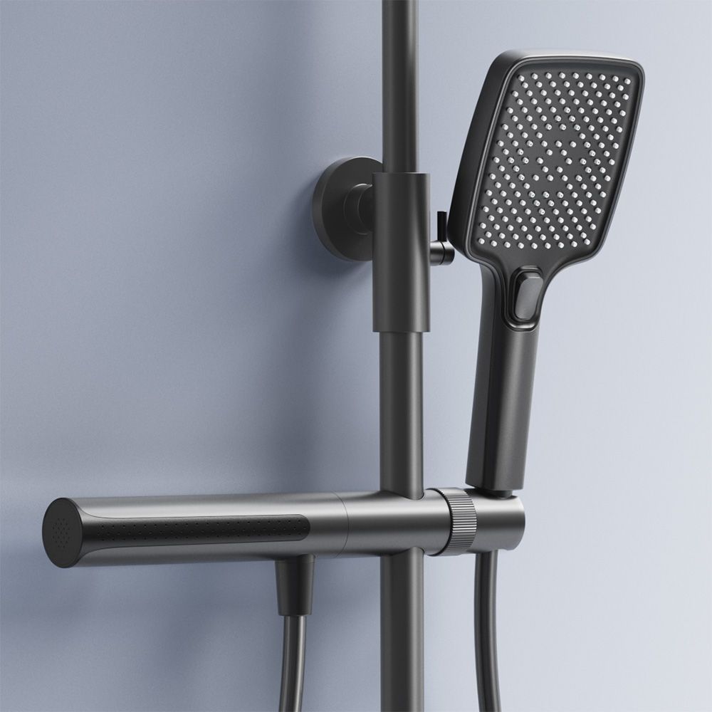 Duschgarnitur mit Thermostat REA Pedro Titanium 5