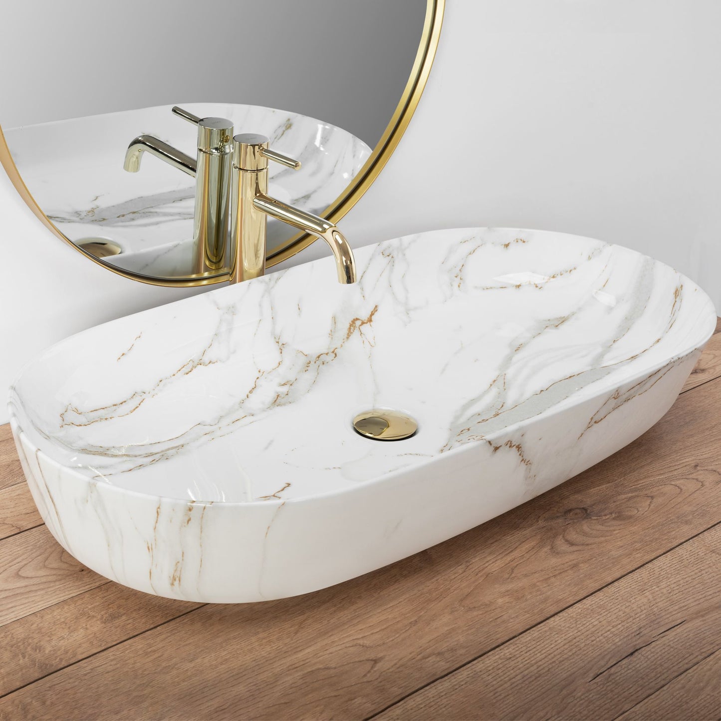 Aufsatzwaschbecken REA CLEO 81 Shiny Aiax 2