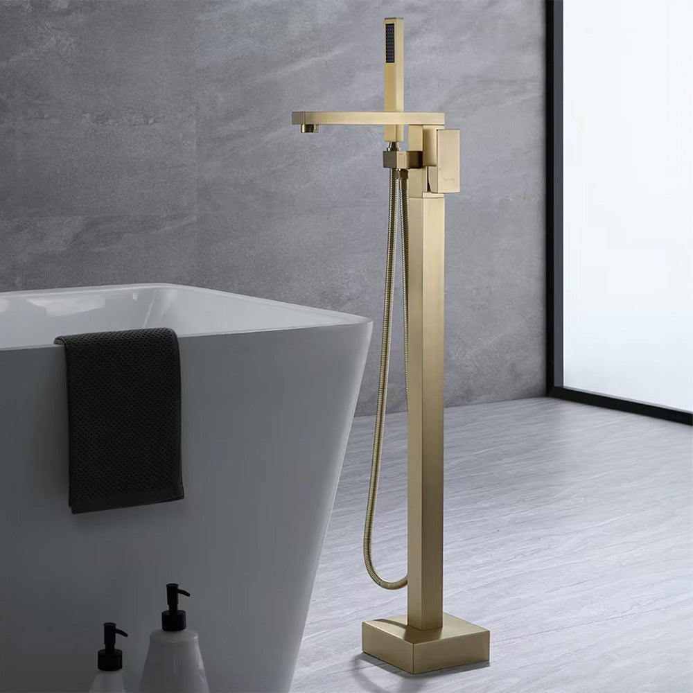 Frei stehende Armatur Rea TERY Gold Brush 6