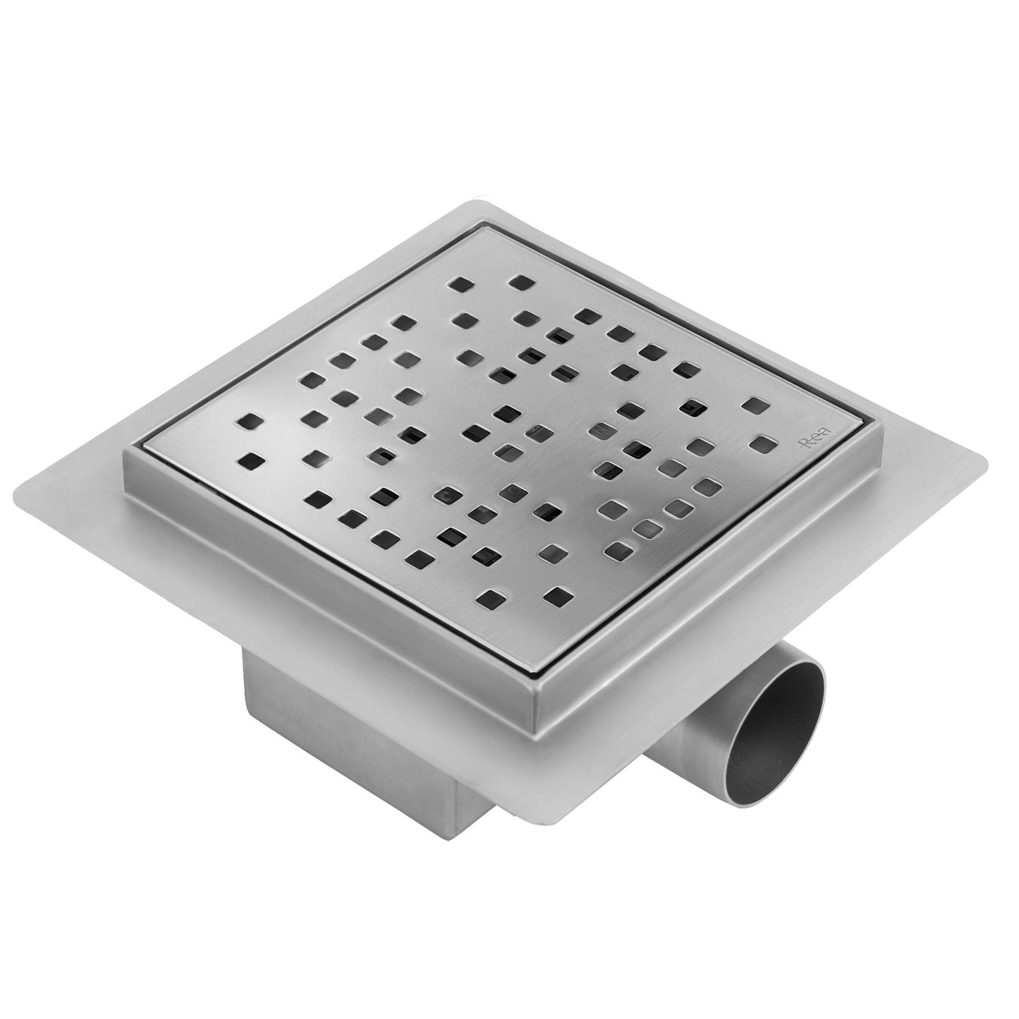 Duschrinne REA DOTS 150x150 Nickel Brush 3