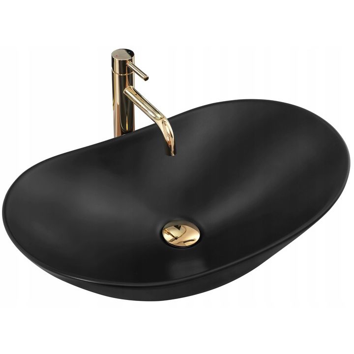 Aufsatzwaschbecken Rea Royal 60 Black matt 6