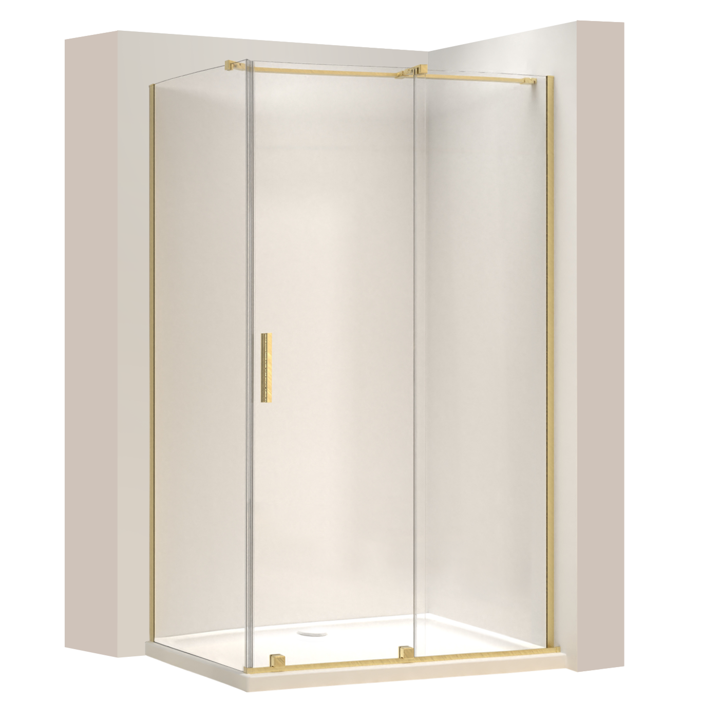Duschkabine REA Montana Gold Brush 110x80 1