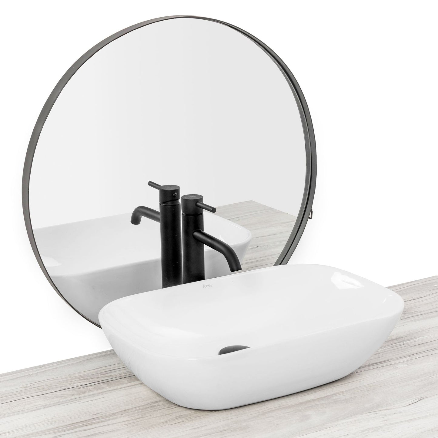 Aufsatzwaschbecken Rea Claudia 9447 white 4