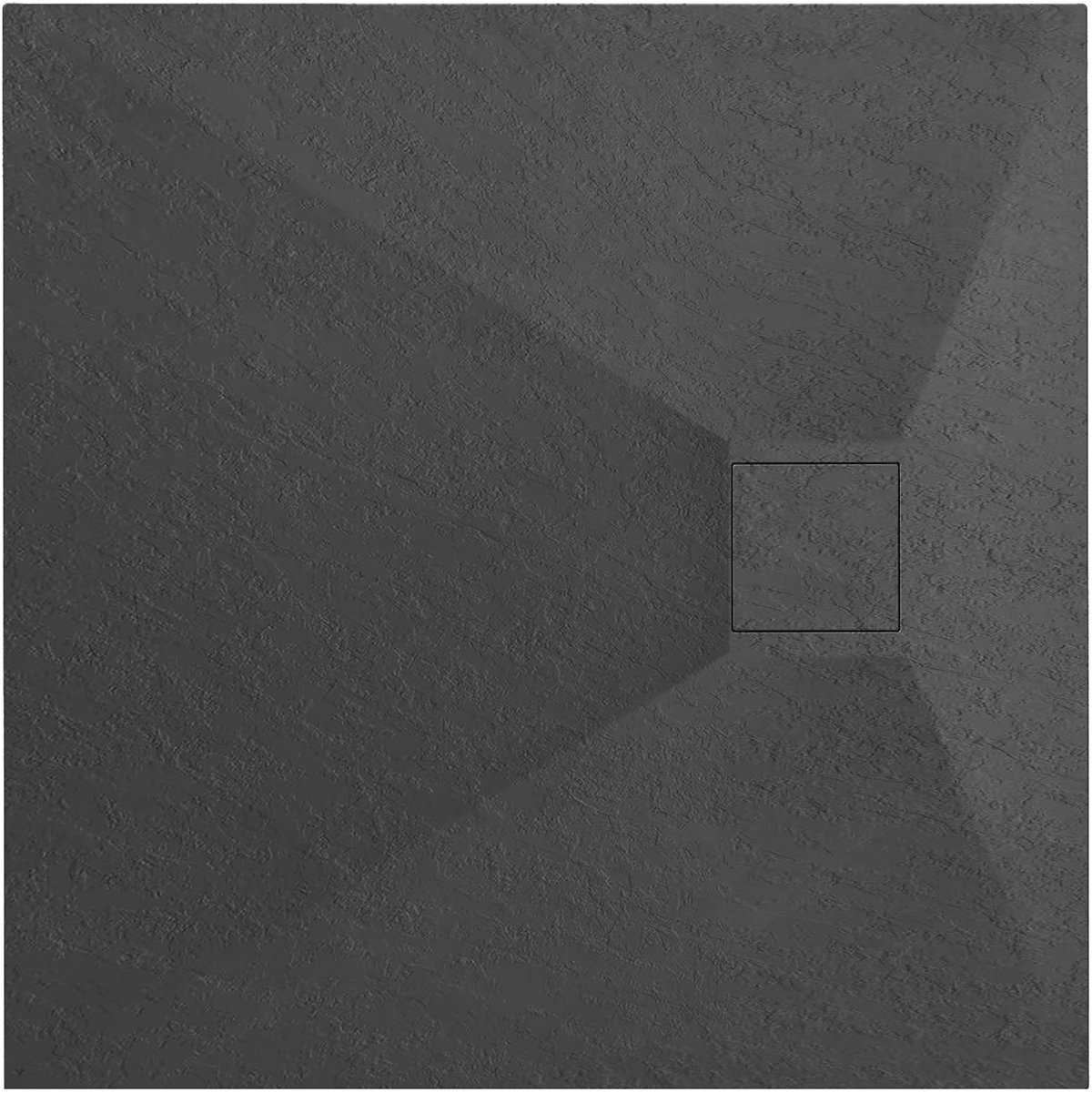 Duschtasse Magnum Black 90x90 10