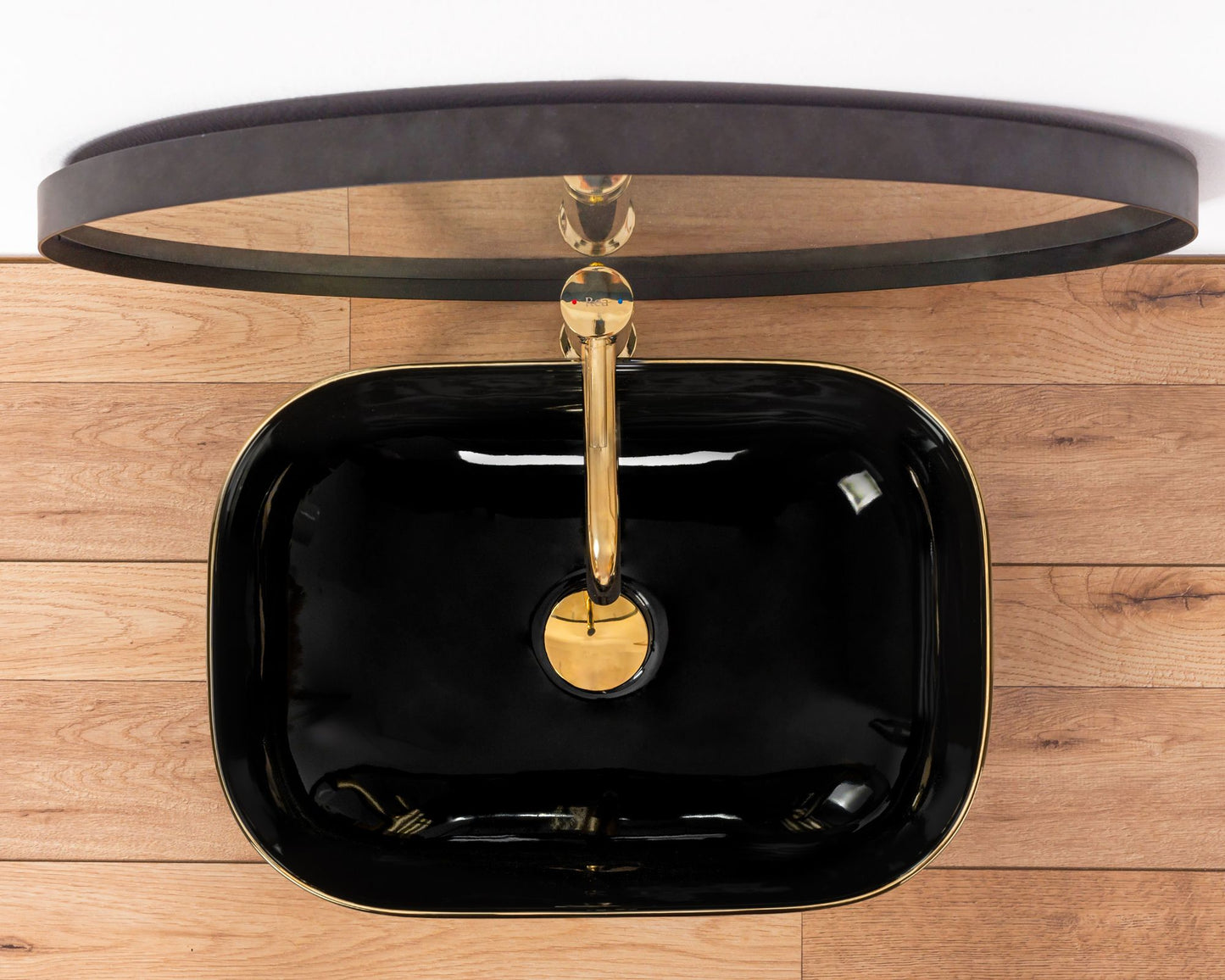 Aufsatzwaschbecken Rea Belinda Black Gold 3