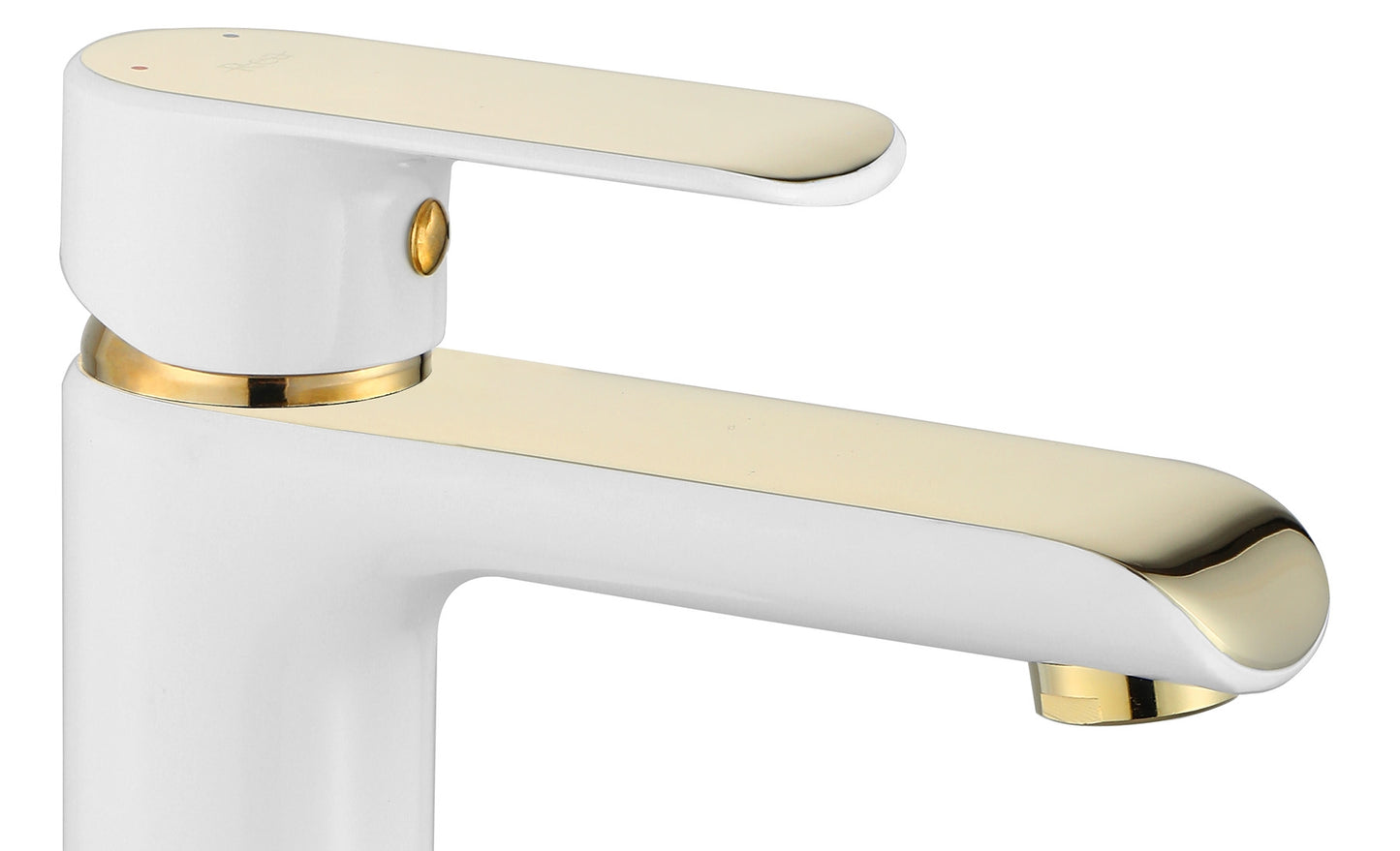 Waschbeckenarmatur REA Bloom White Gold Low 4