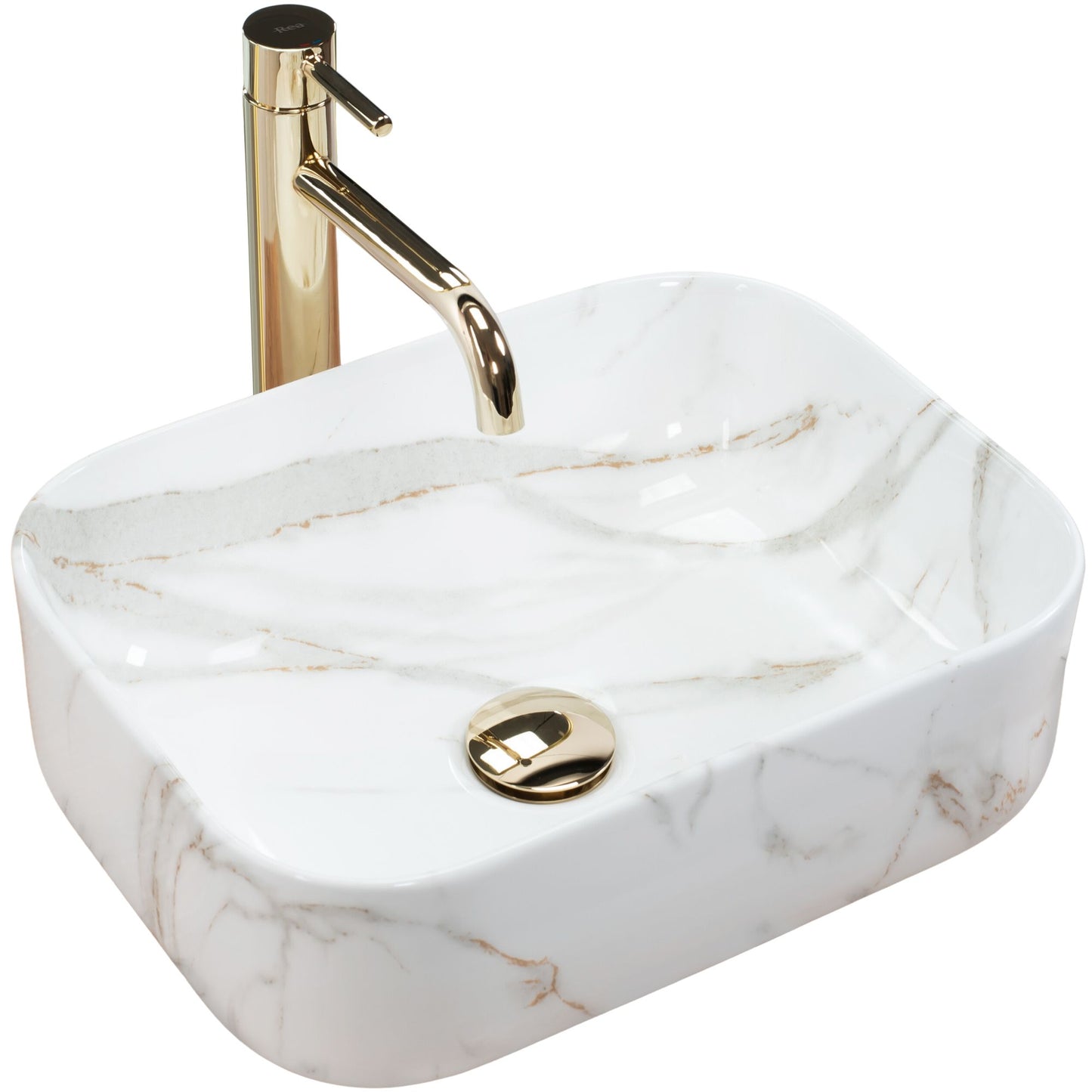 Aufsatzwaschbecken Rea Demi Mini Aiax Shiny 1
