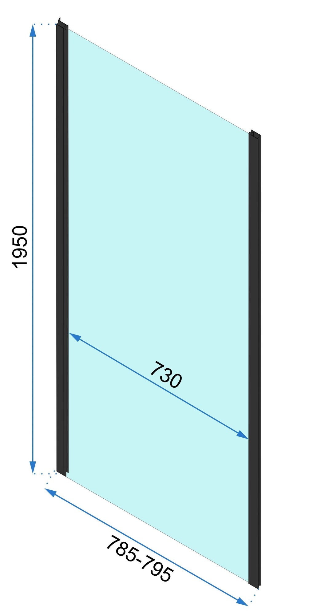 Duschkabine Rapid Slide Gold 150 x 80 11