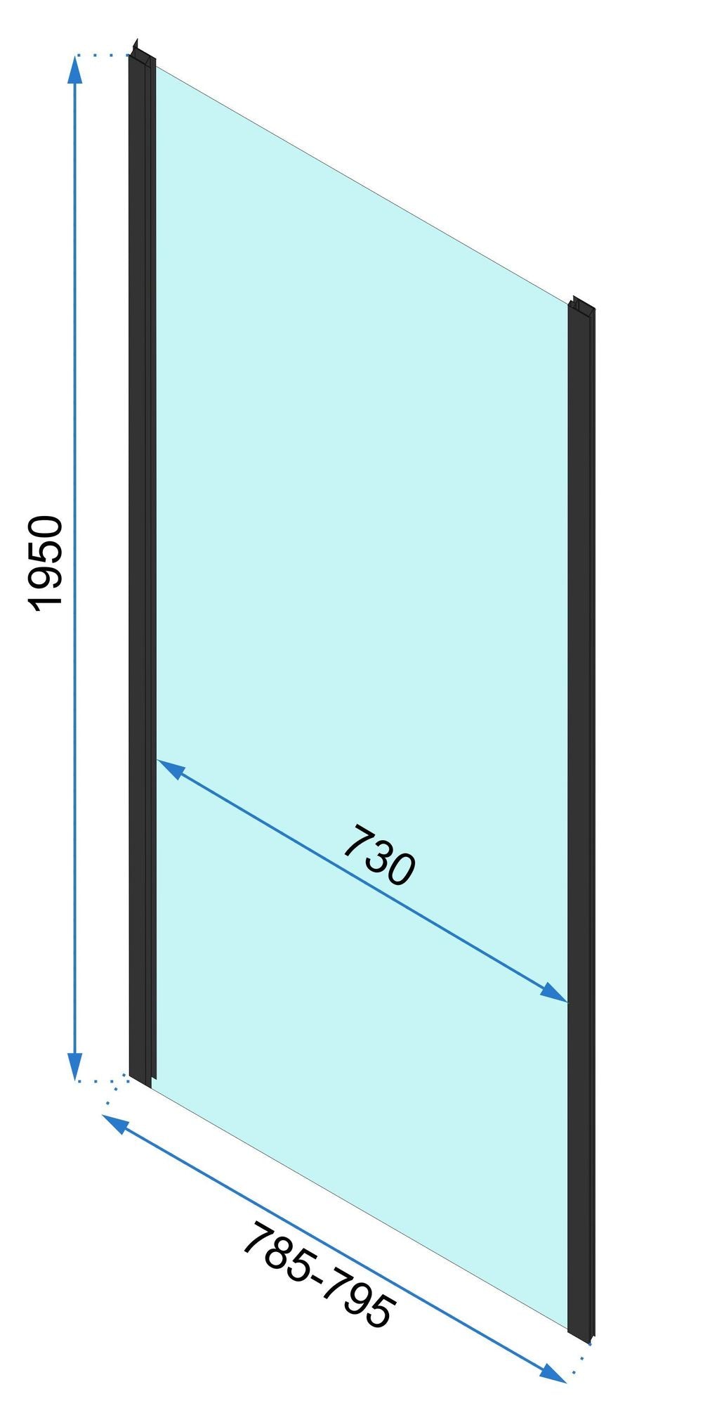 Duschkabine Rapid Slide Gold 120 x 80 11