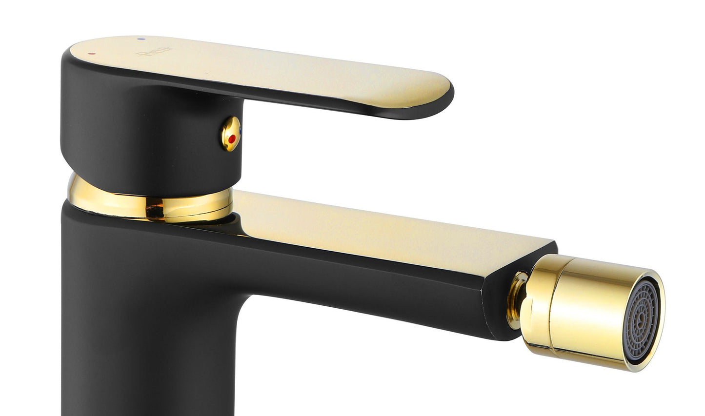 Bidetarmatur Rea Bloom Black gold 3