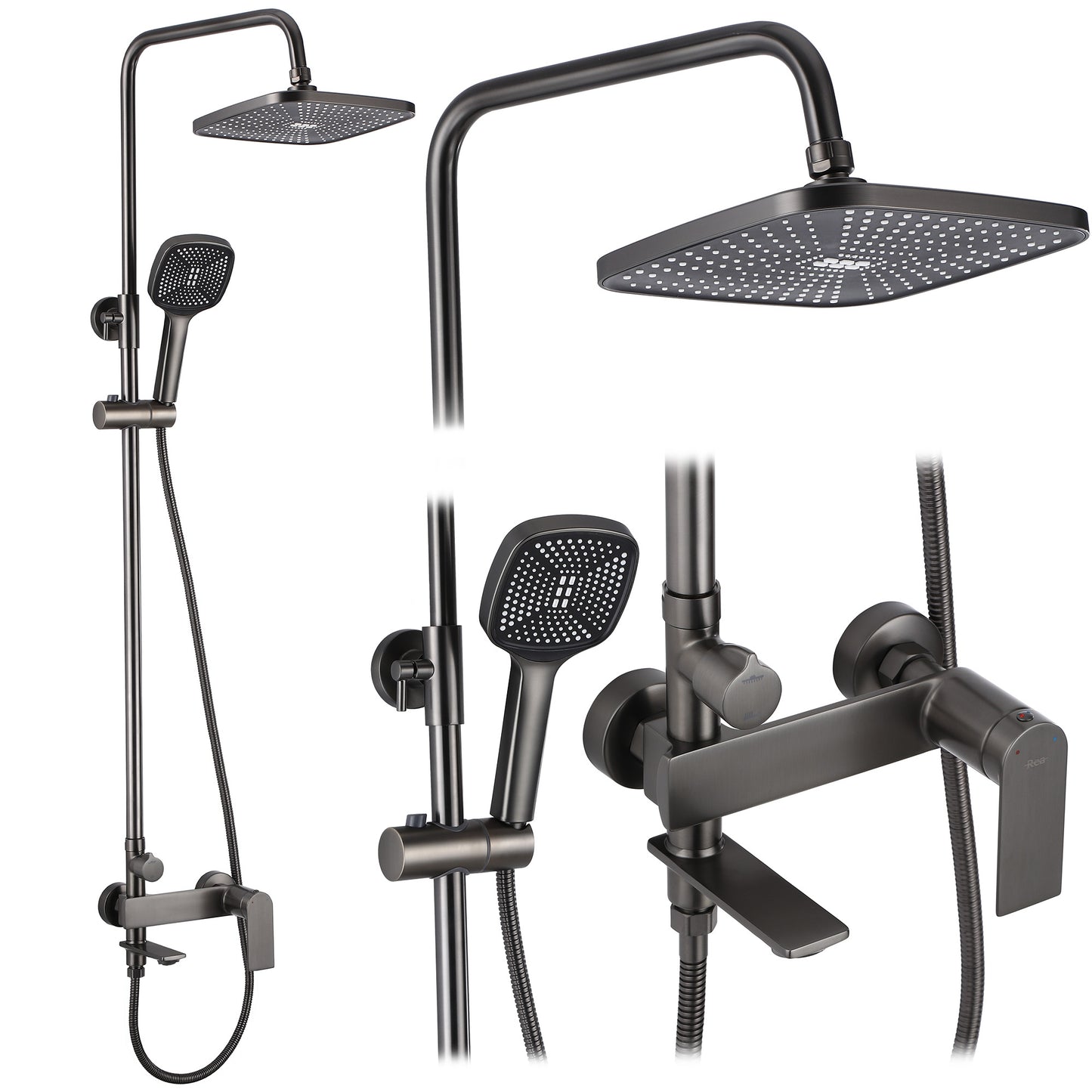 Duschgarnitur REA STORM Titanium 1