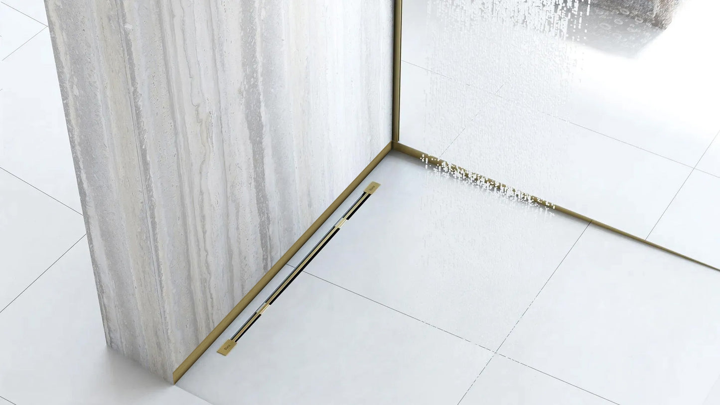 Listwa Brodzikowa Czołowa 130cm Brush Gold 7