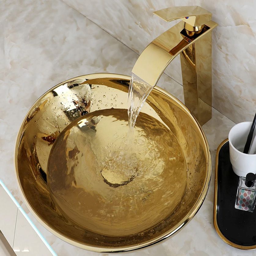 Aufsatzwaschbecken Rea Sofia Gold 3