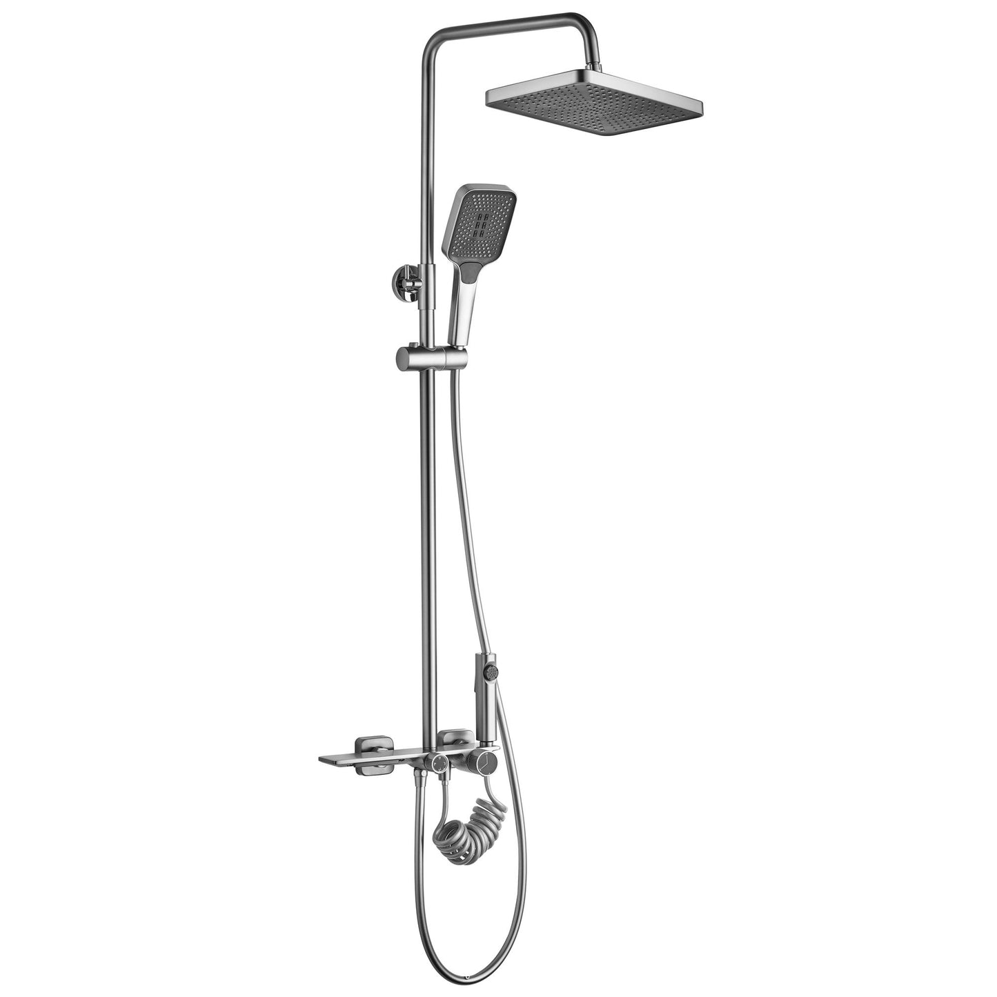 Duschgarnitur REA HELIX Nickel Brush INOX 9