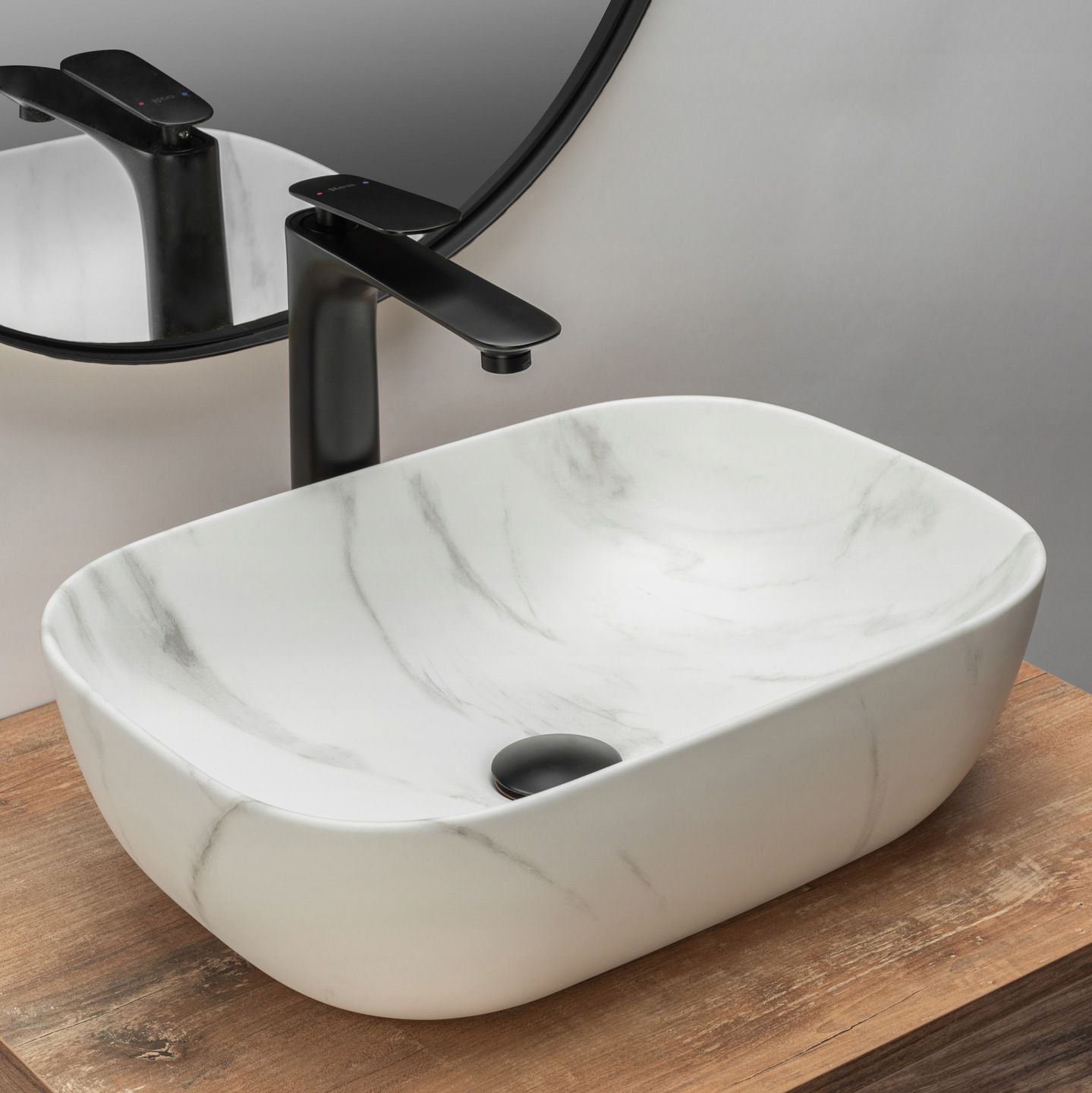 Aufsatzwaschbecken Rea Belinda Marble Matt 2