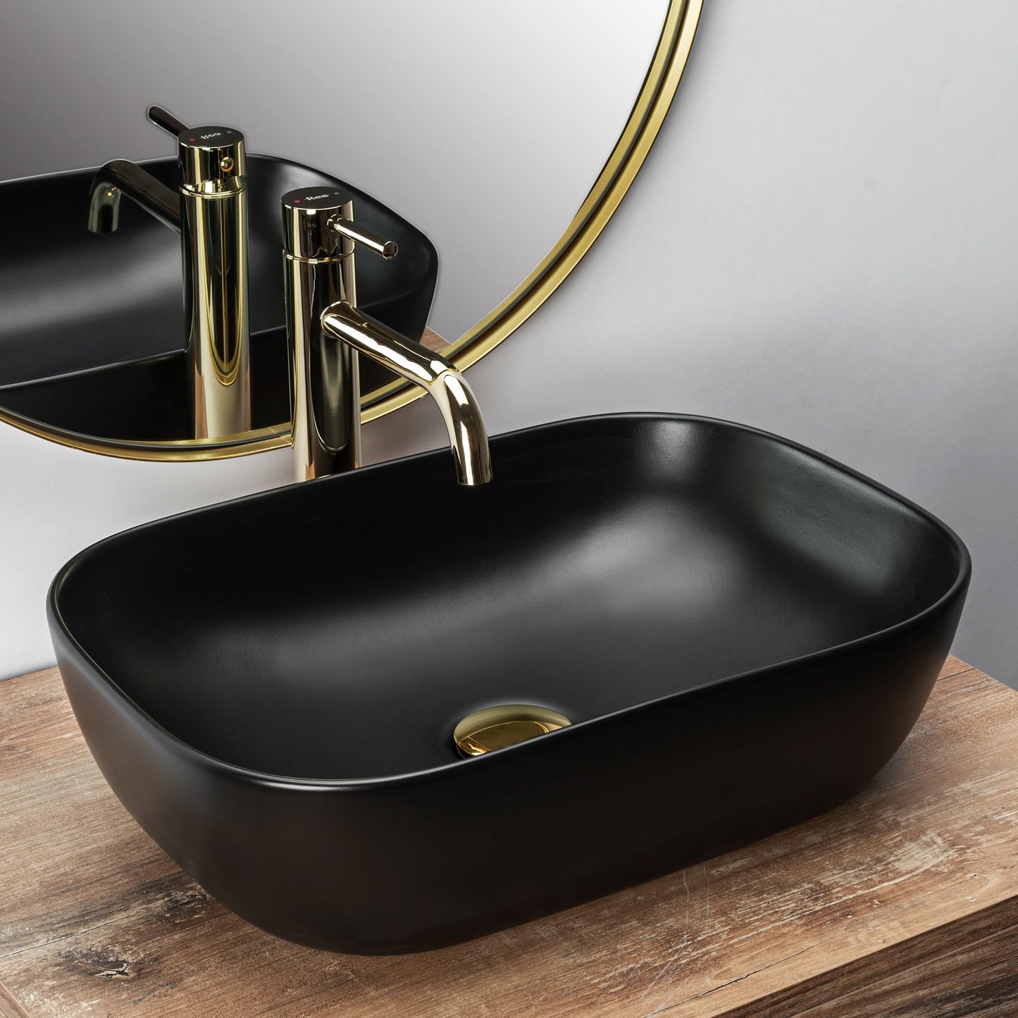Aufsatzwaschbecken Rea Belinda Black Mat 2