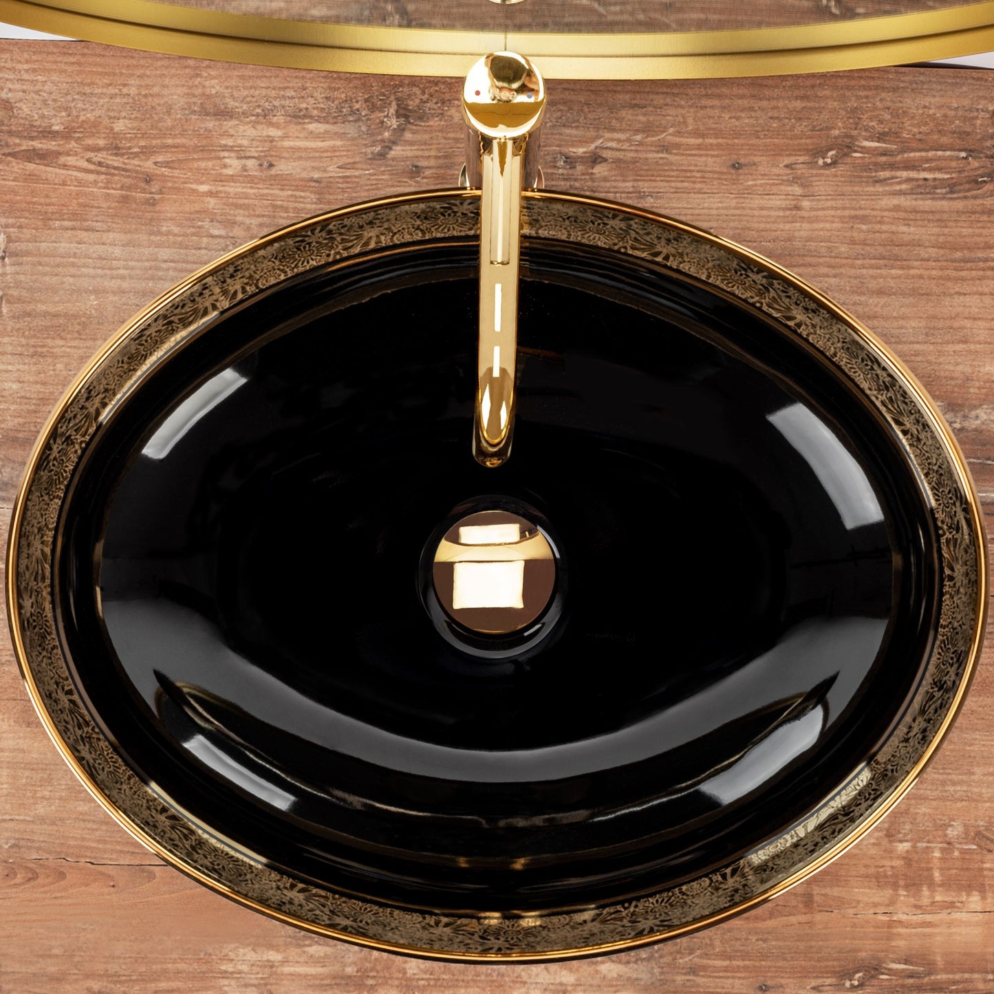 Aufsatzwaschbecken Margot Gold/Black 4
