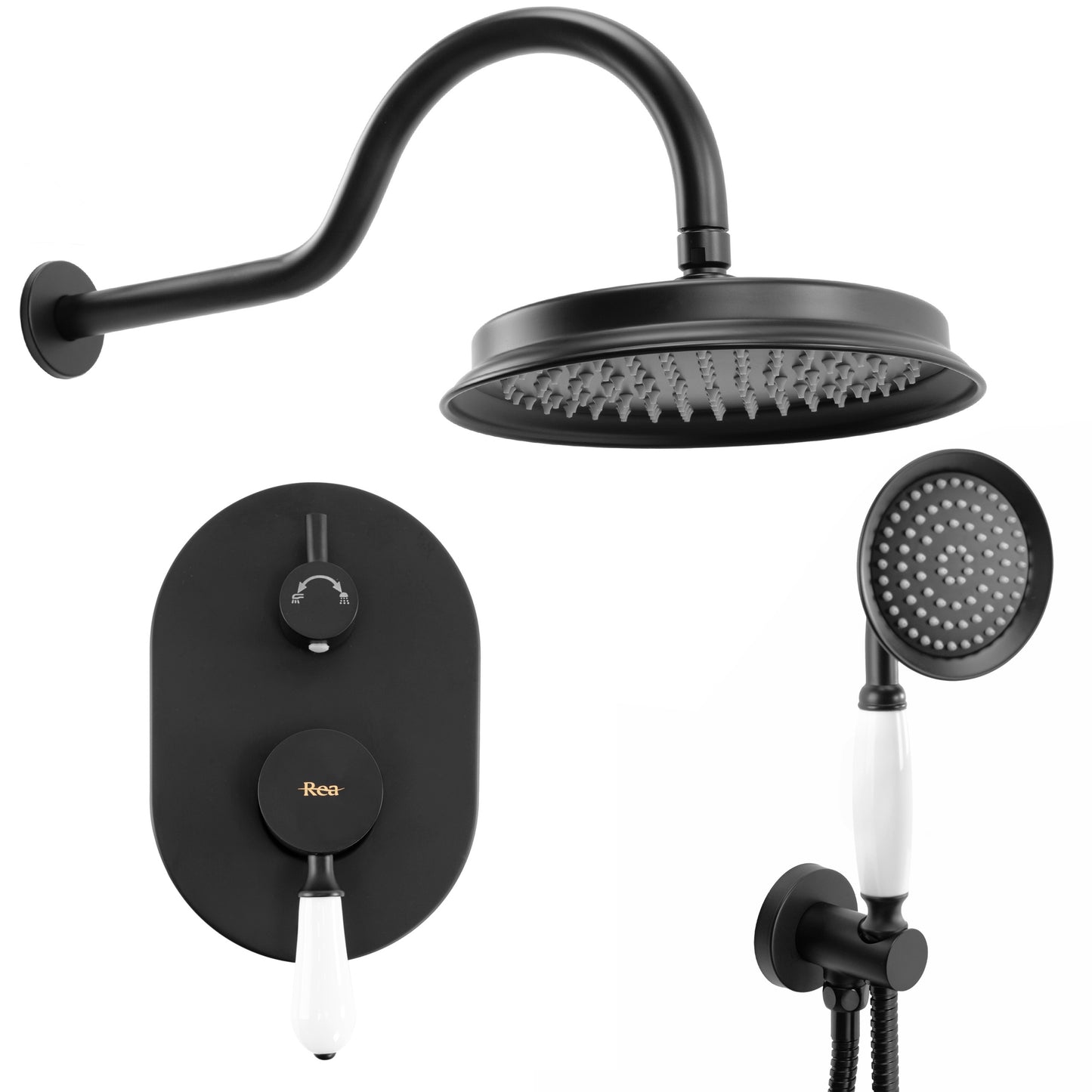 Unterputz Duschset Rea Serra Black + BOX 1