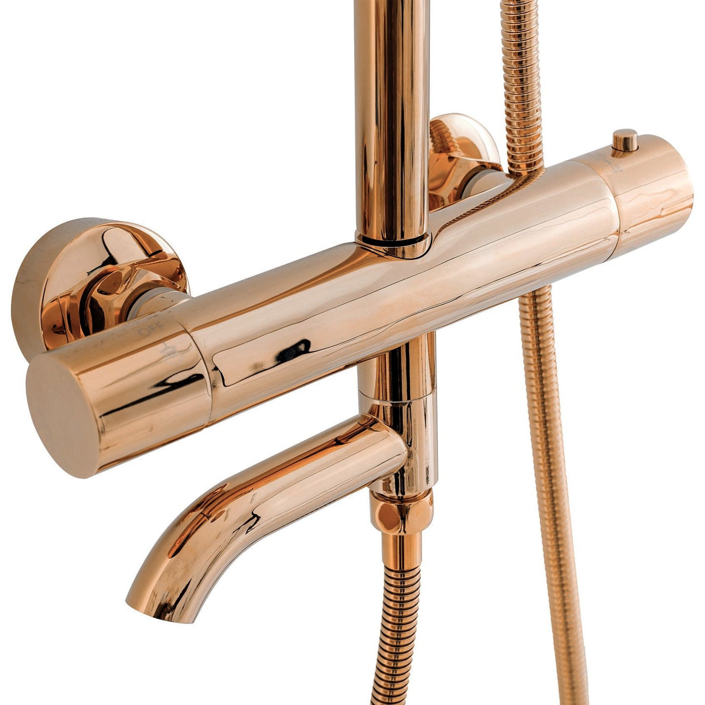 Duschgarnitur mit Thermostat REA Lungo Copper 6