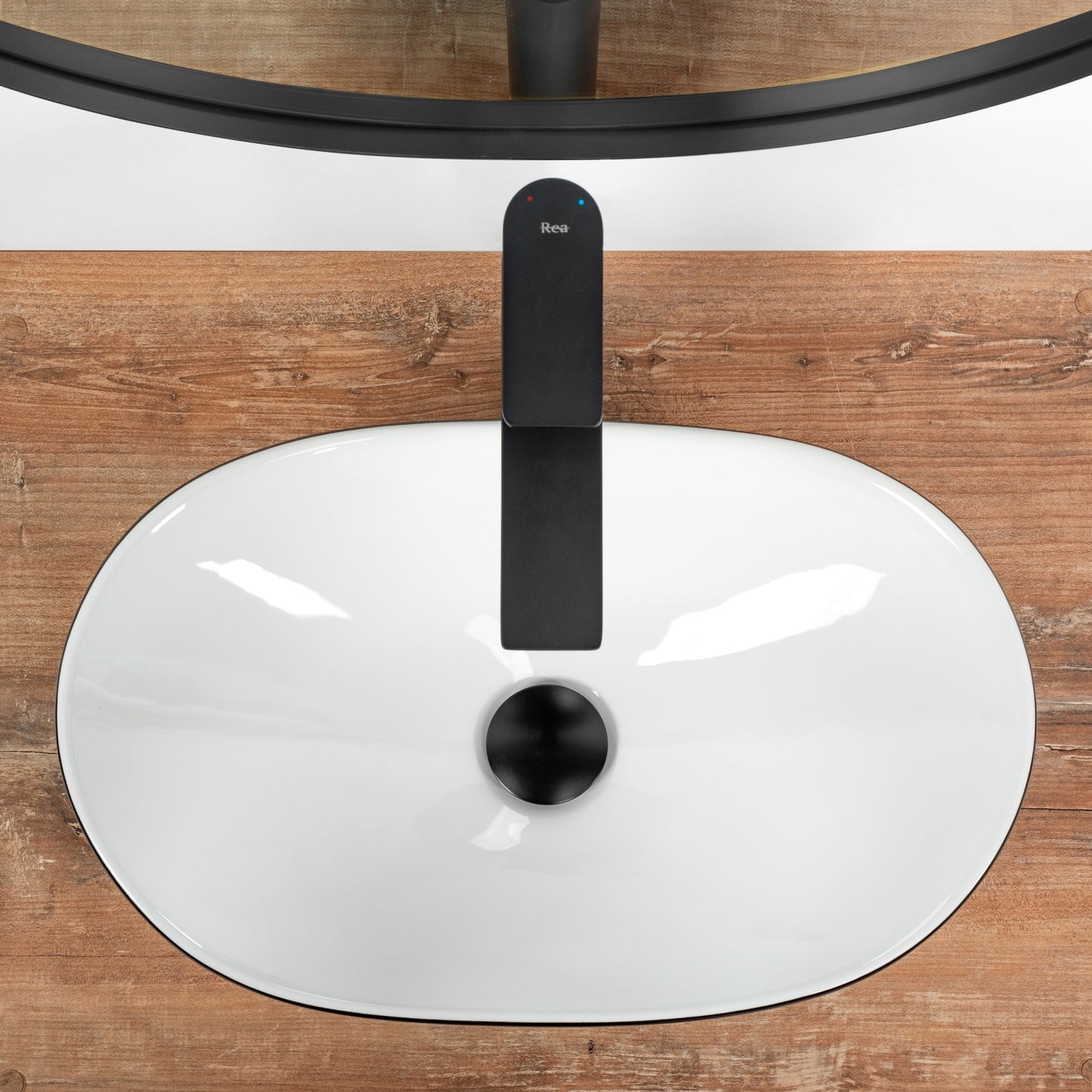 Aufsatzwaschbecken REA Royal Mini Black White 4