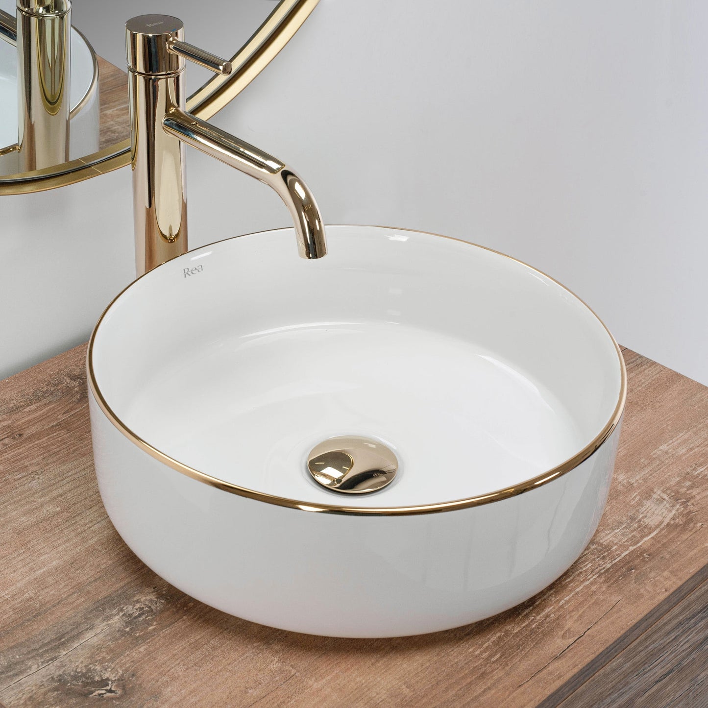 Aufsatzwaschbecken Rea Sami Gold Edge 2