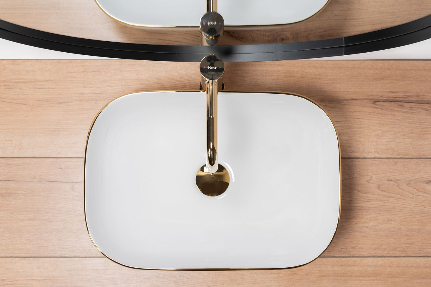 Aufsatzwaschbecken Rea Belinda Golden Edge 5