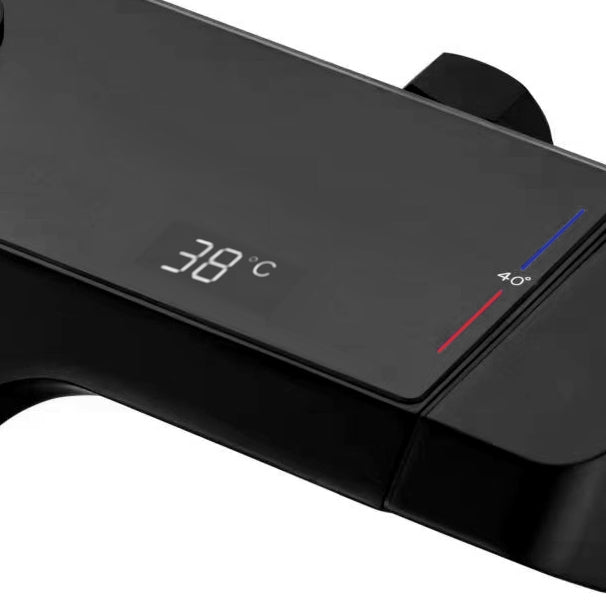 Duschgarnitur mit Thermostat REA ROB Black 3