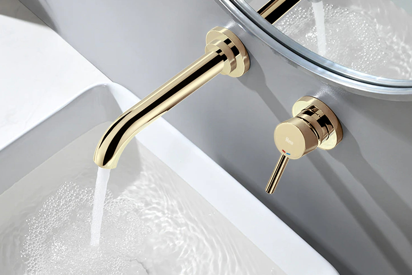 Unterputz Armatur Rea Lungo LONG Gold+IBOX 5