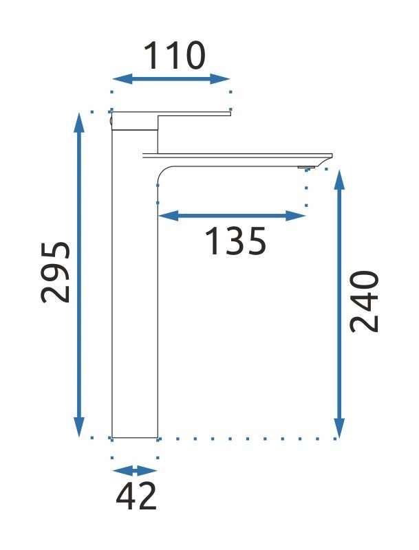 Waschbeckenarmatur REA Storm Titanium High 3