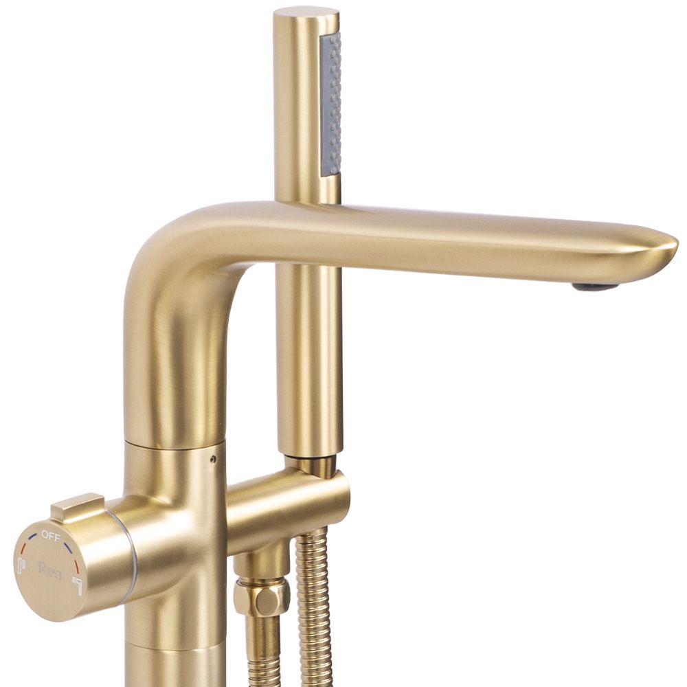 Frei stehende Armatur Rea CLARK BRUSH GOLD 2