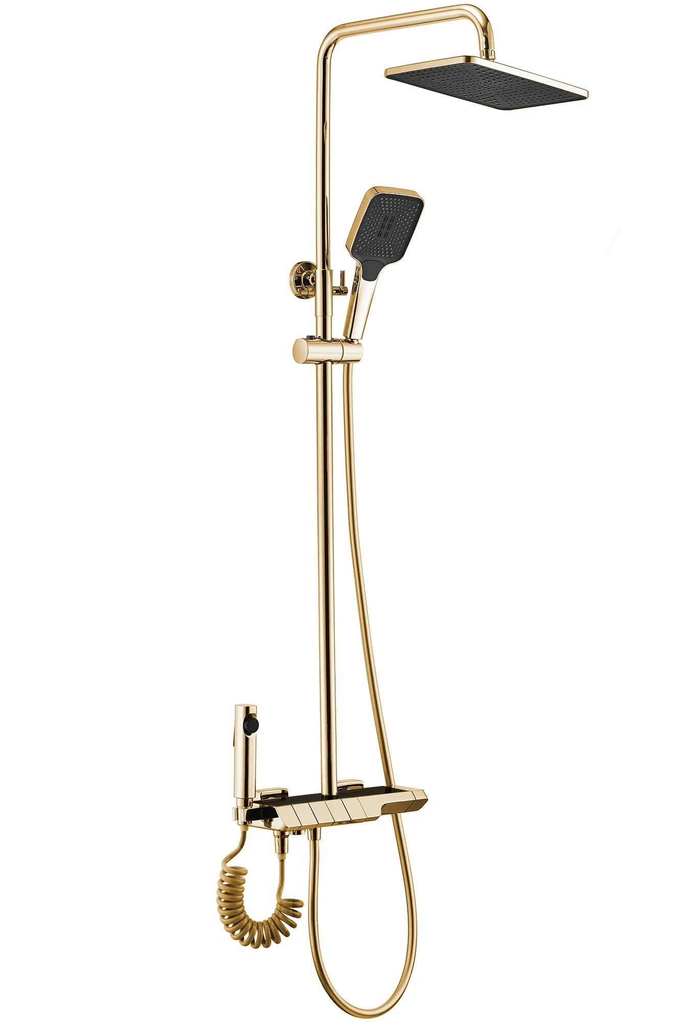Duschgarnitur mit Thermostat REA ROB Gold 5