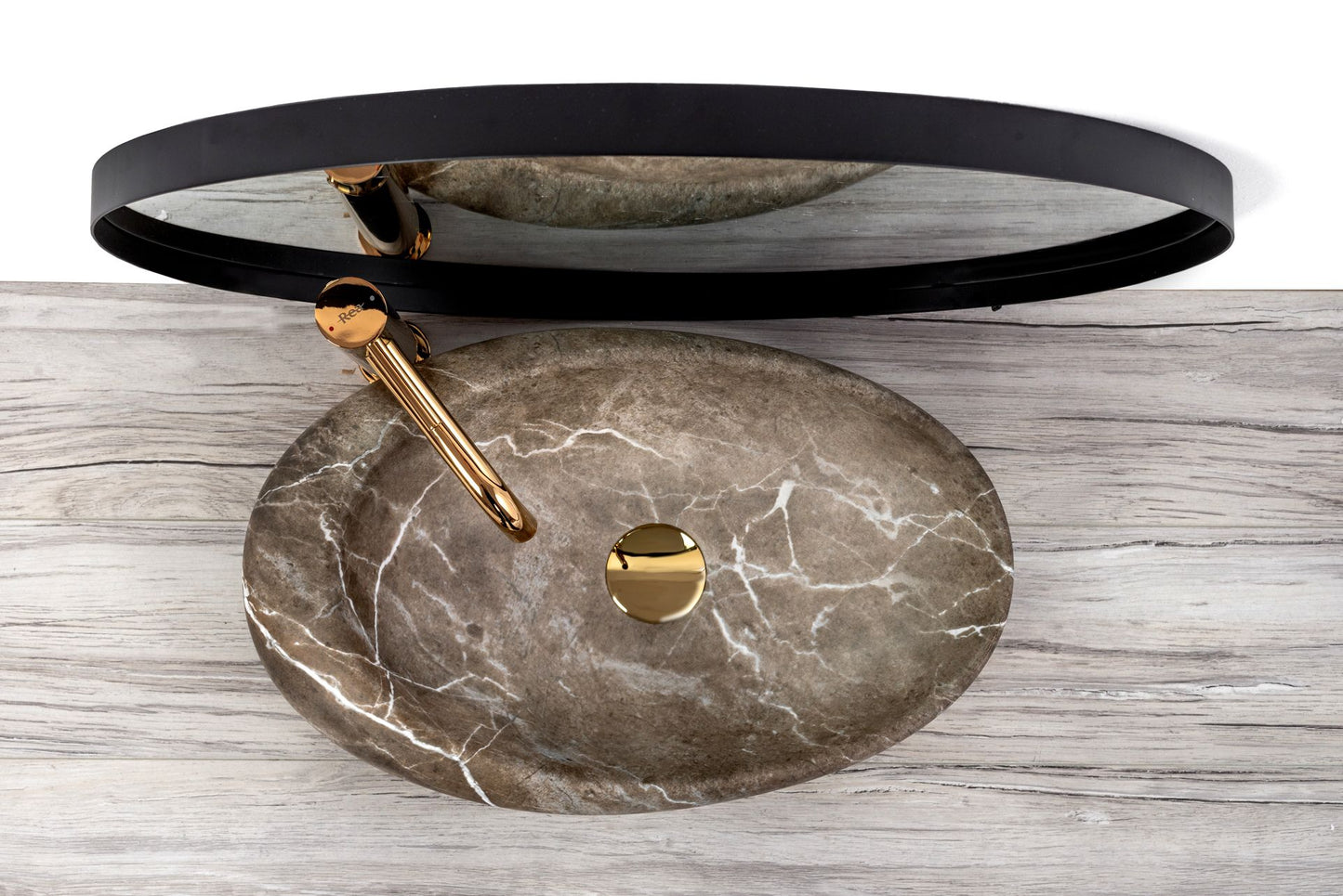 Aufsatzwaschbecken Rea Roxy B Stone NATURE 4