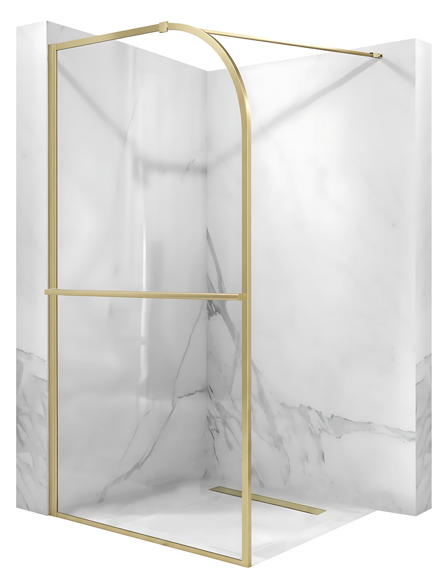 Duschwand Rea Sky Brush Gold 120 8