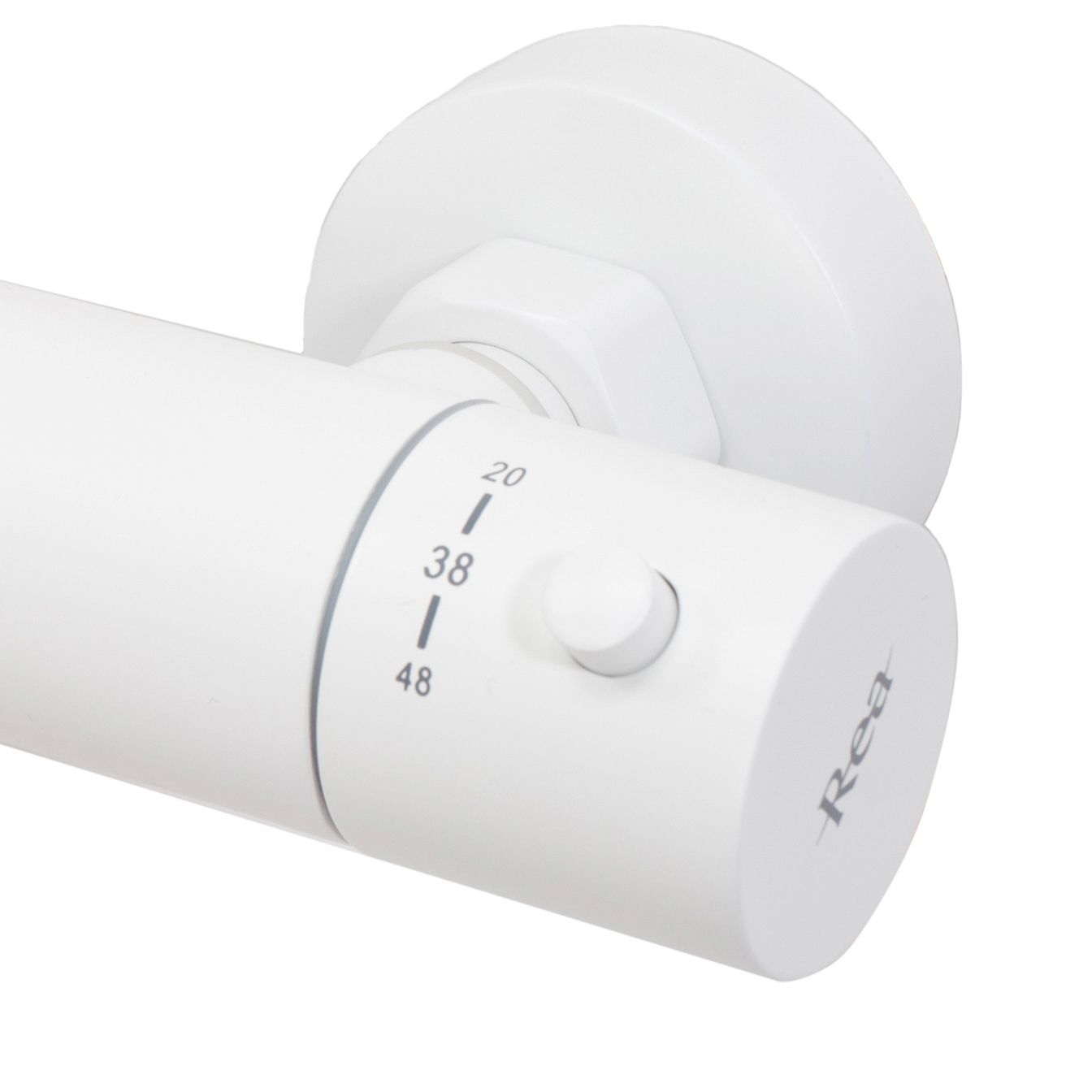 Thermostat Duschset Lungo White Matt Matt 7