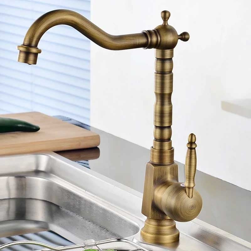 Waschbeckenarmatur Bona Old Gold high 2