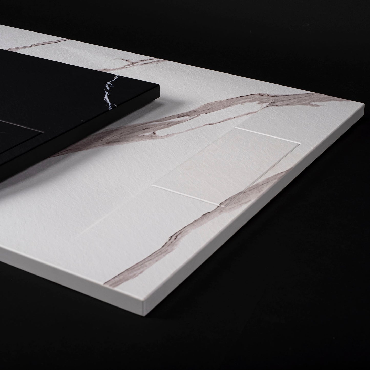 Duschtasse Bazalt CARRARA BLACK 90x90 13