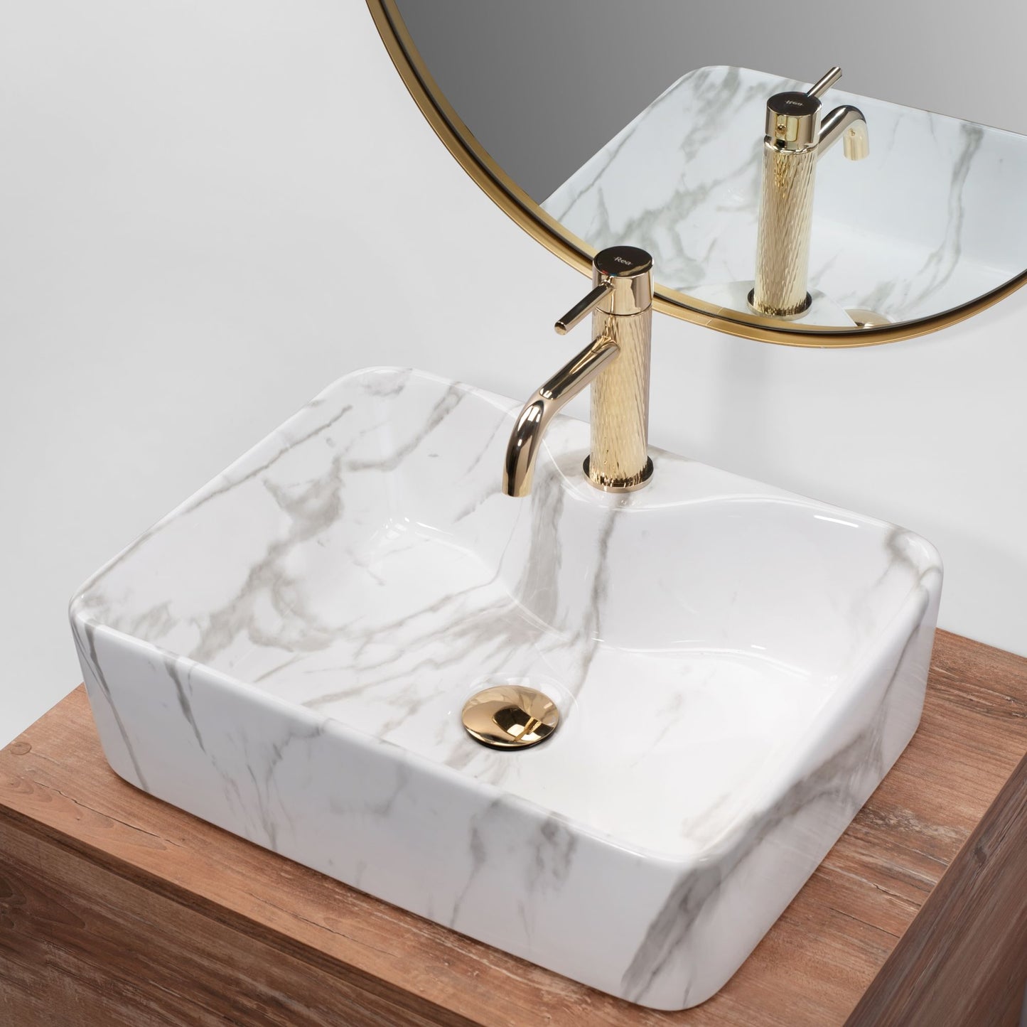 Aufsatzwaschbecken Rea Kelly Marmo 7