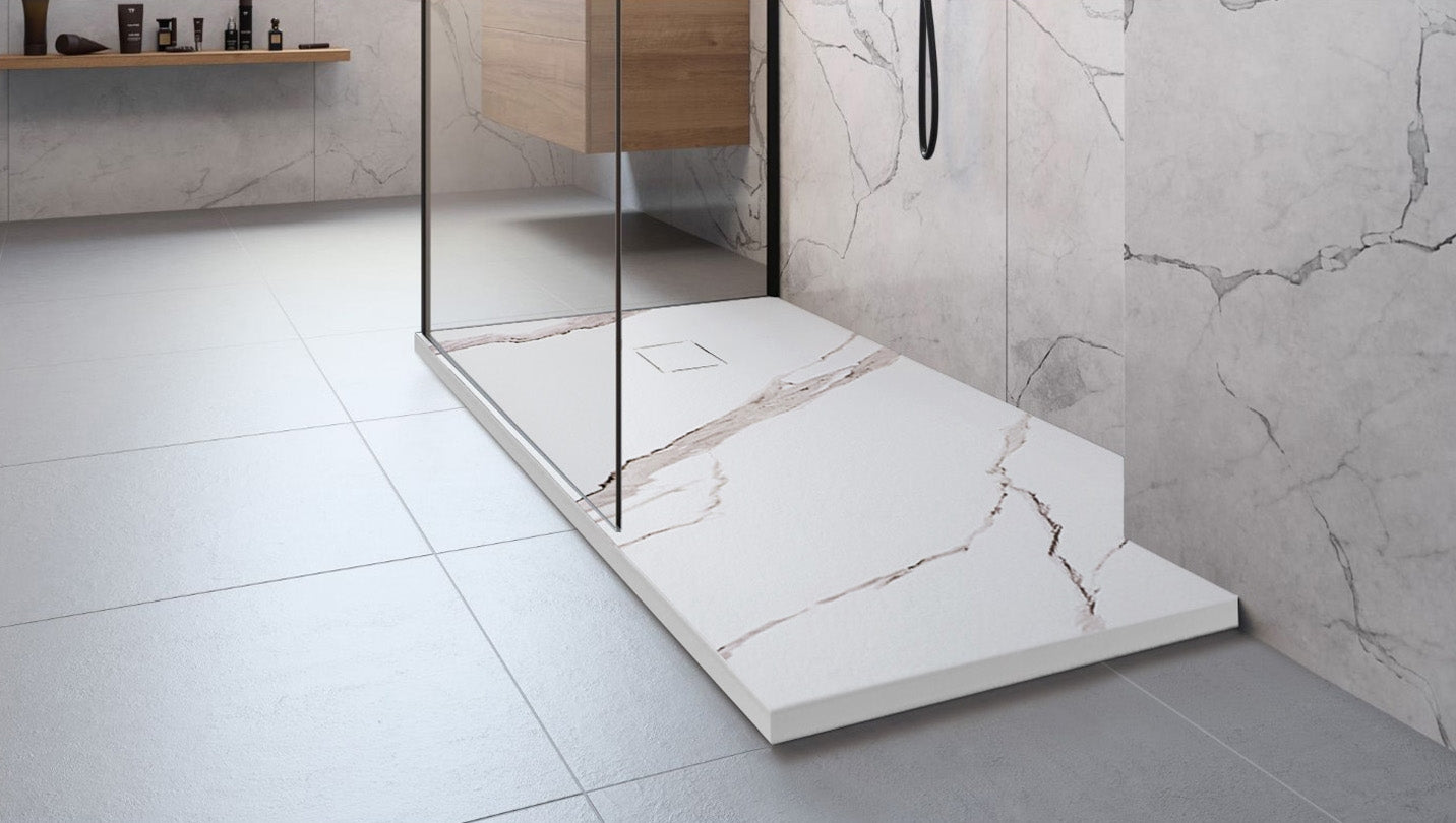 Duschtasse Bazalt CARRARA WHITE 90x90 4