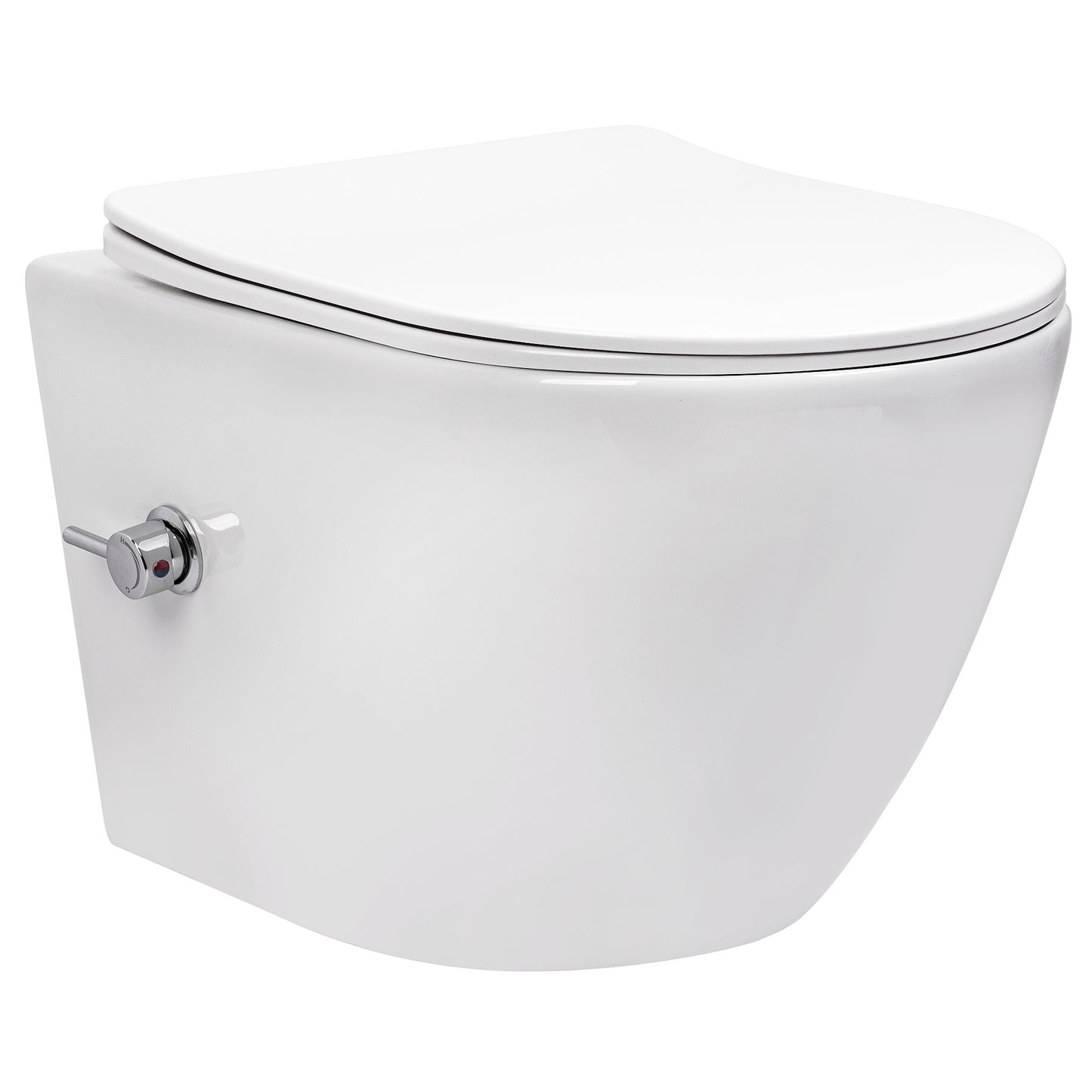 wandhängendes WC REA Carlo Lux Rimless mit Bidetfunktion  9