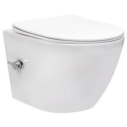wandhängendes WC REA Carlo Lux Rimless mit Bidetfunktion  9