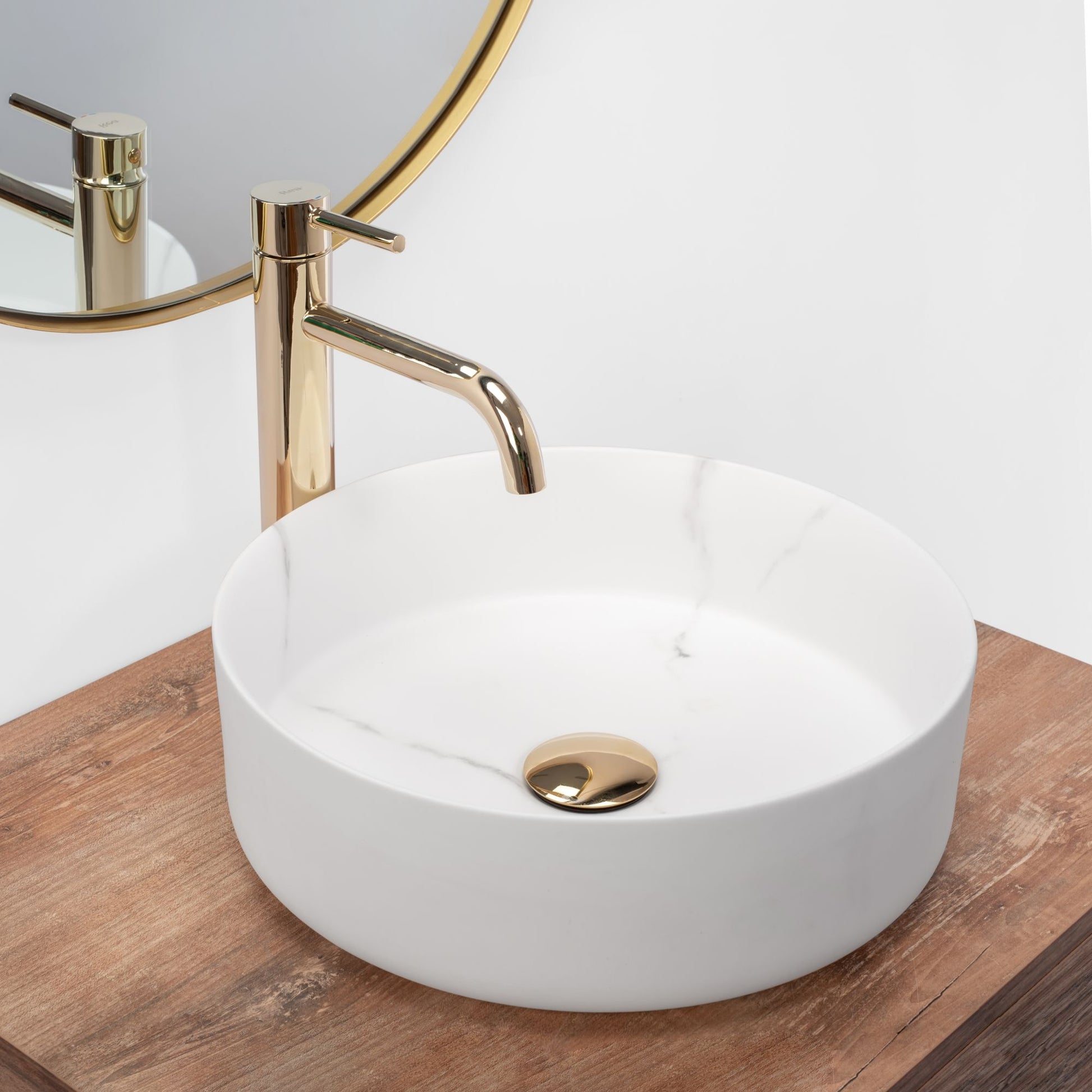 Aufsatzwaschbecken Rea Sami Marble Mat 2