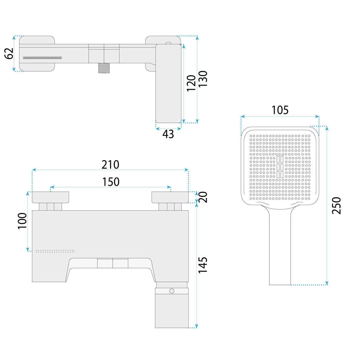 Wannenarmatur PREMIUM REA Joe Titan 11