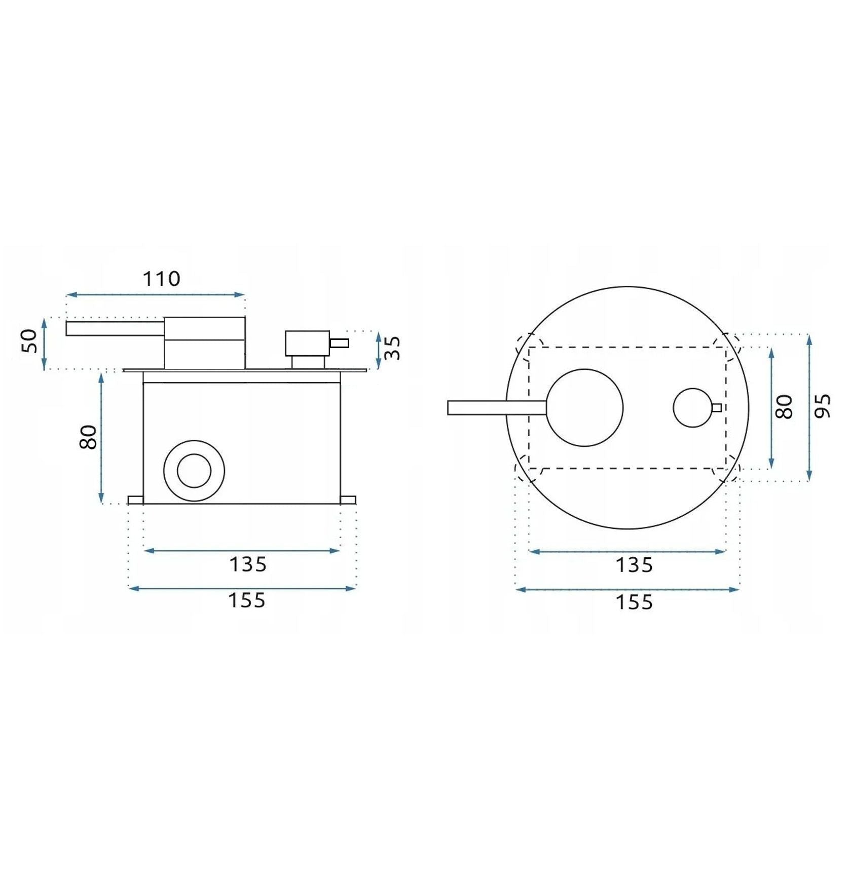 Unterputz Duschset Rea Foss Clif Brush Gold + Box  6