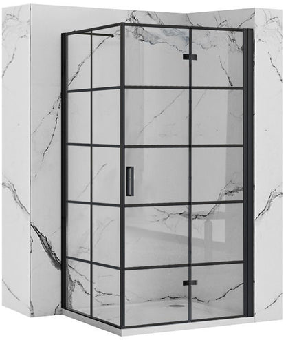 Duschkabine Rea Molier Black 100x80  1