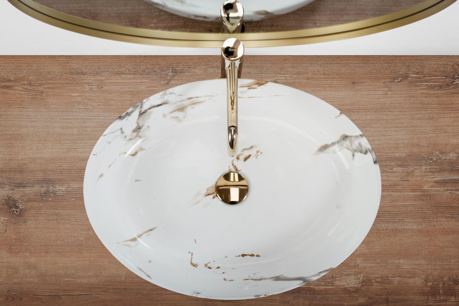 Aufsatzwaschbecken REA Queen Carrara Shiny 5