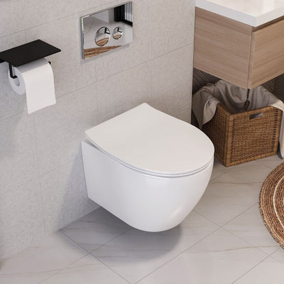 WC Schüssel Carlo Flat Mini Rimless + Bidet Carlo Mini 8