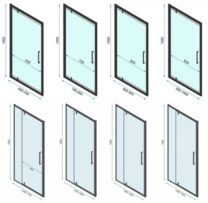 Eckdusche Rapid Swing 90 x 80 16