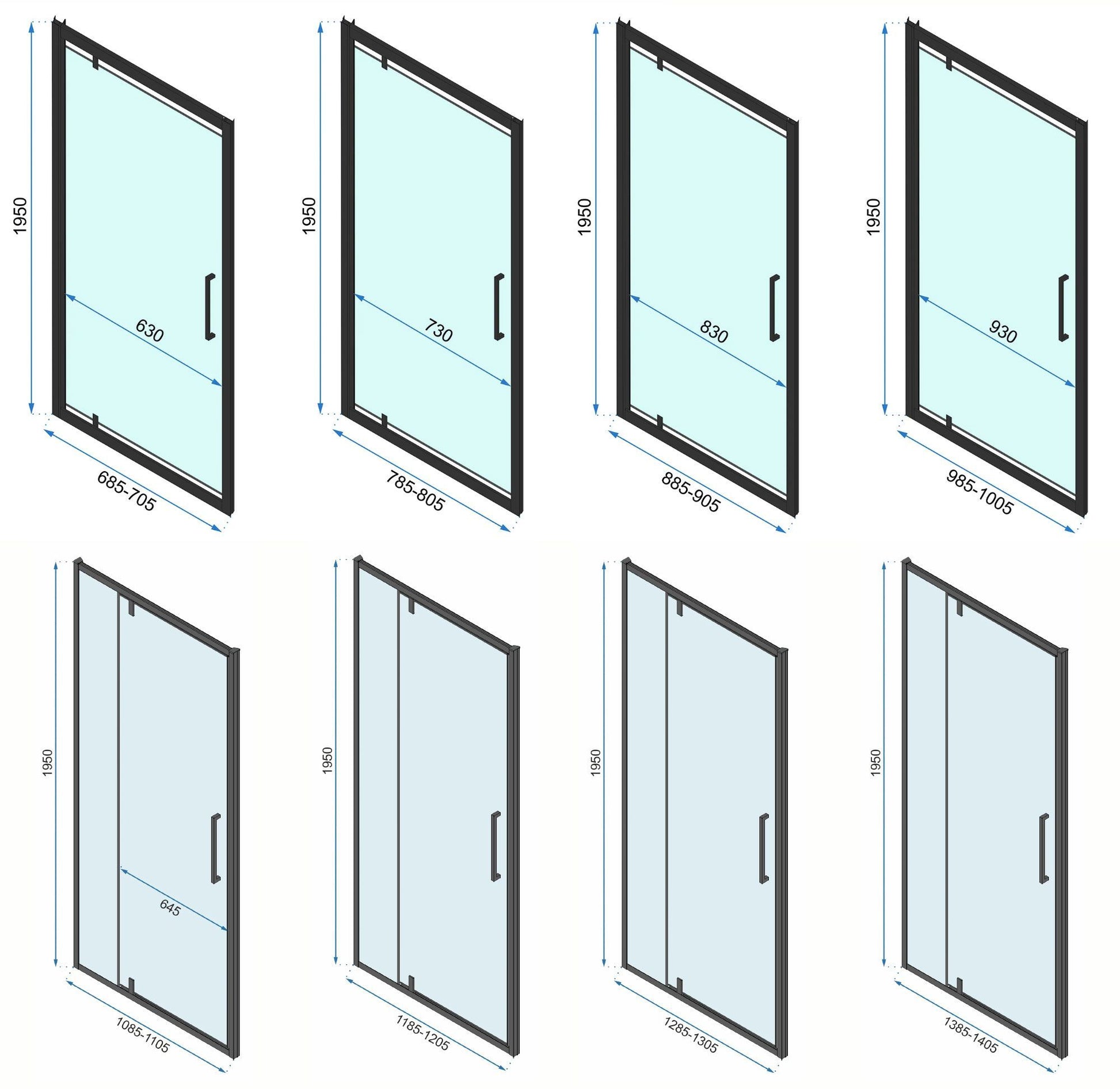 Eckdusche Rapid Swing 90 x 100 16