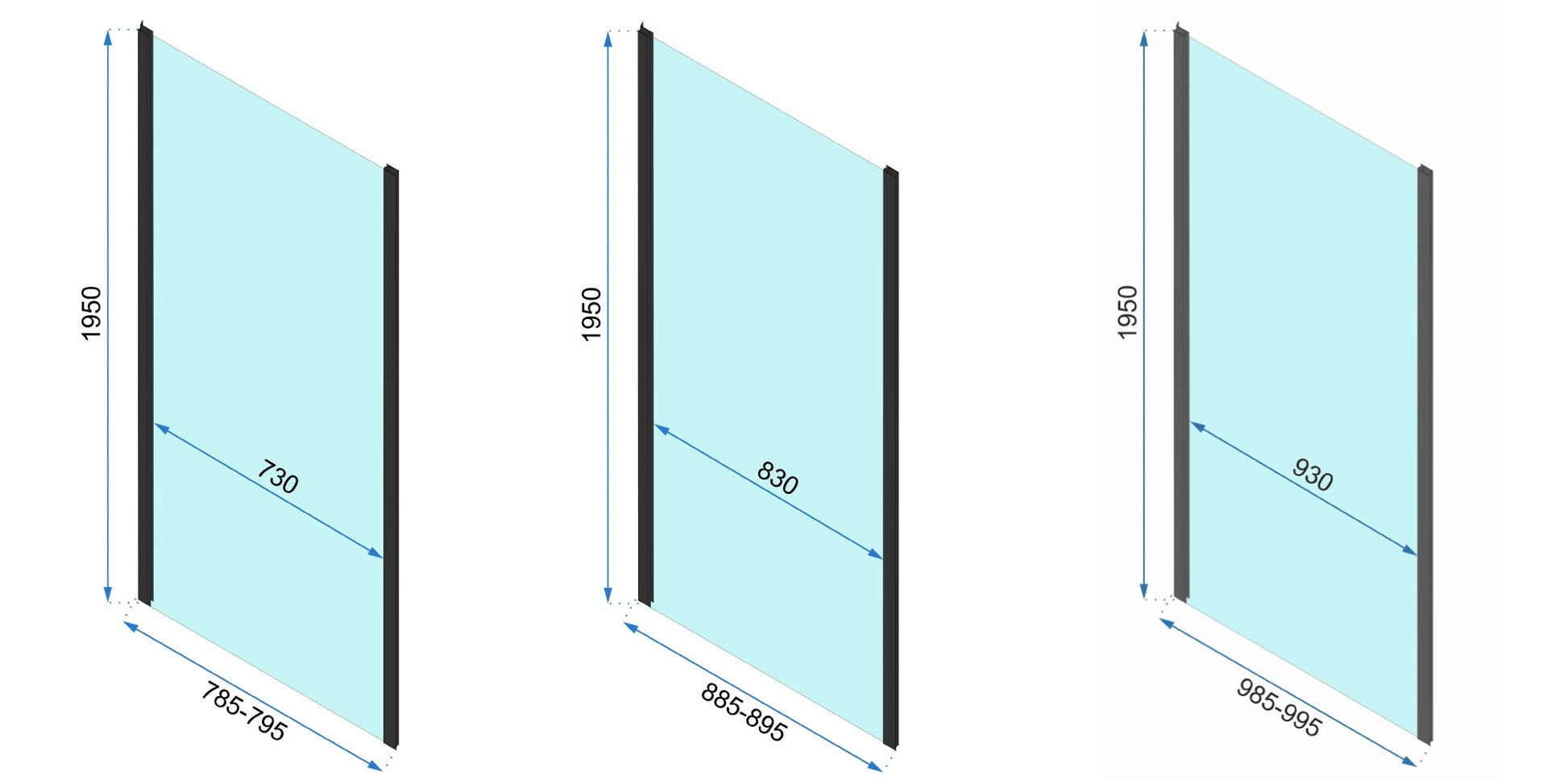 Eckdusche Rapid Swing 80 x 80 16